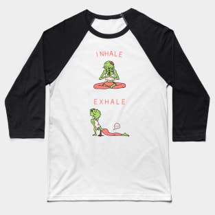 Inhale Exhale Zombie Baseball T-Shirt